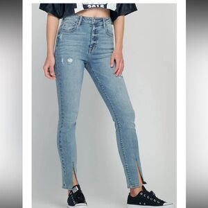 NEW HIDDEN Los Angeles Jeans Sz 31 Taylor High Women Skinny Slit Ankle Pants NWT